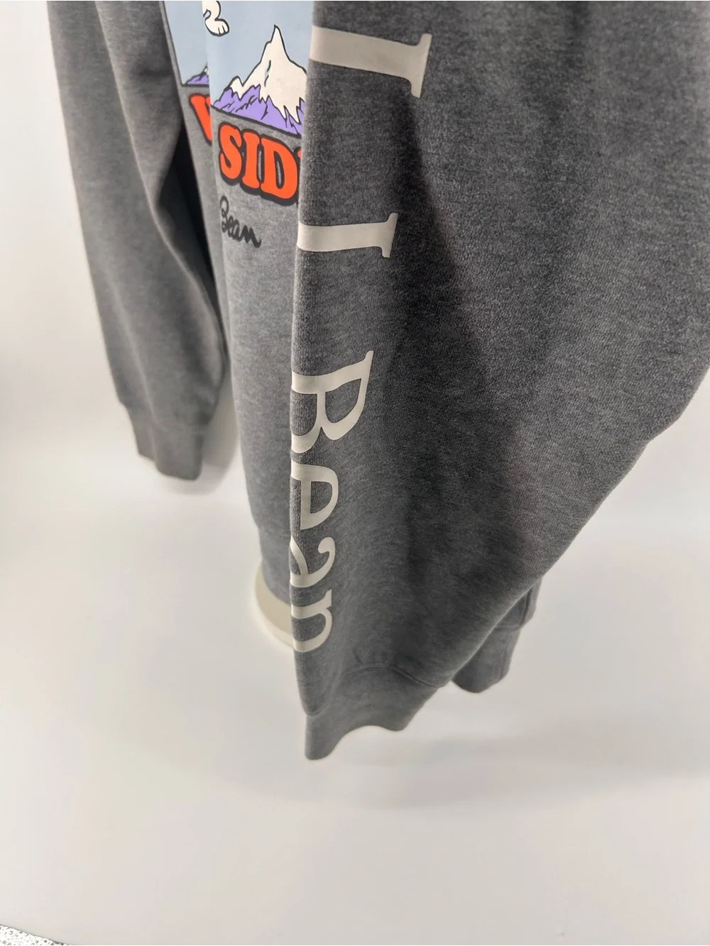 LL Bean x Peanuts Snoopy Sweatshirt Small Gray - Picture 4 of 8